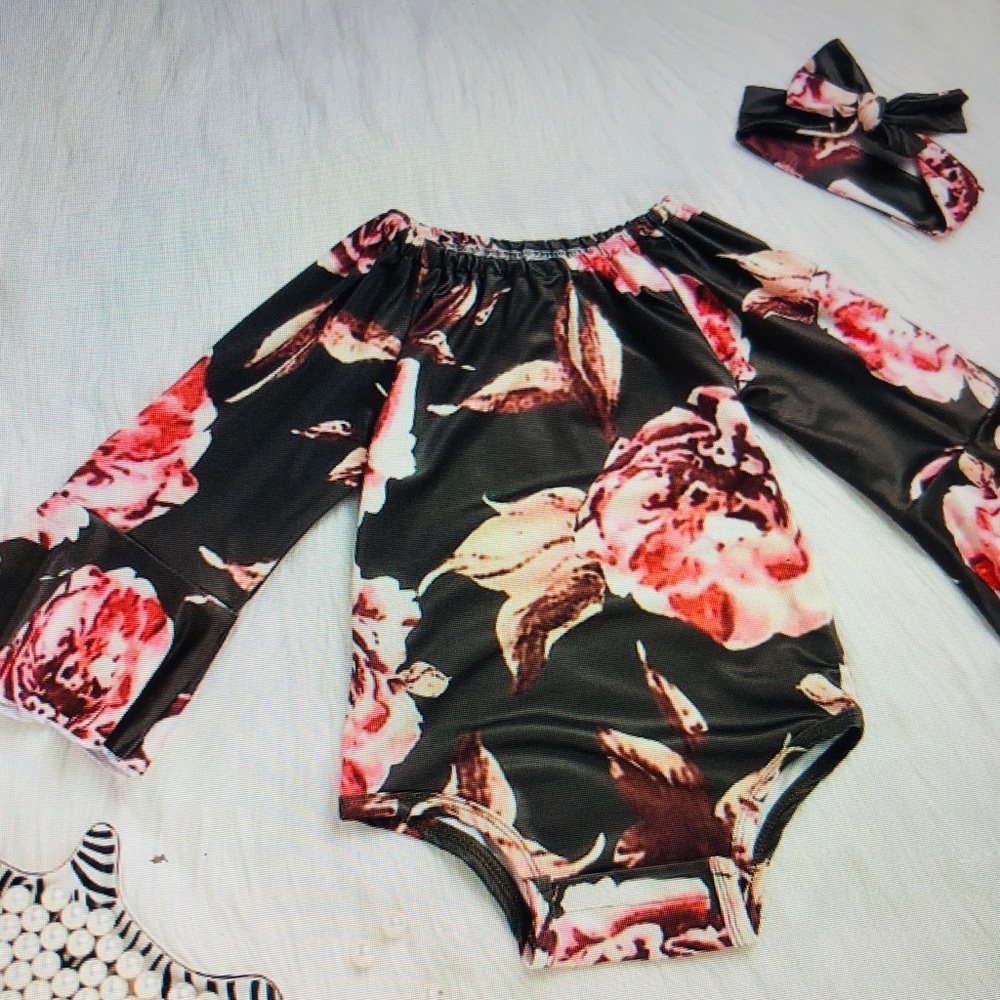 Cute N Trendy Infant 2 pc Matching Floral Set